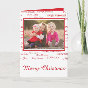 Cartes Pour Fêtes Annuelles Joie de vacances & Giggles Joyeux Noël Photo