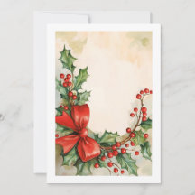 Joie des Fêtes à l'aquarelle