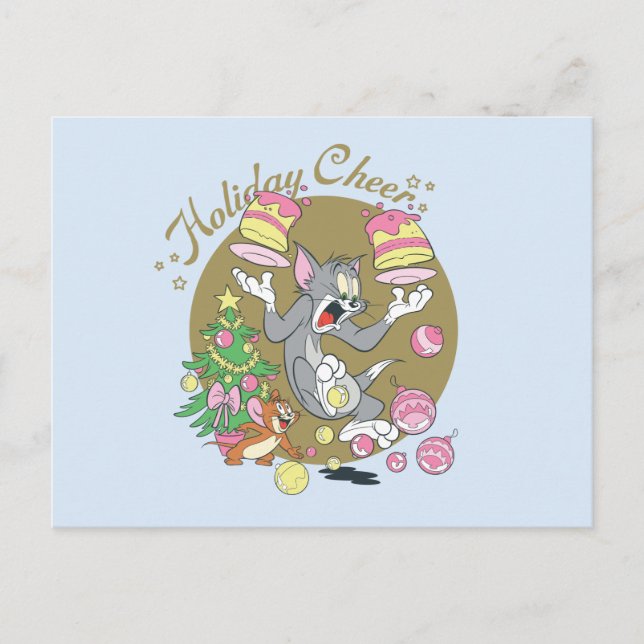 Cartes Pour Fêtes Annuelles Joie des Fêtes de Tom et Jerry (Devant)