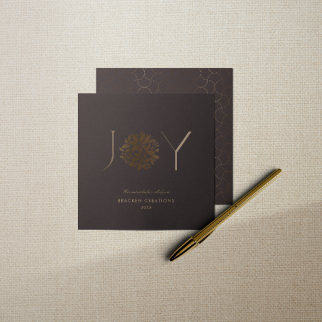 Cartes Pour Fêtes Annuelles JOIE Élégante moderne Noël d'entreprise (Créateur téléchargé)