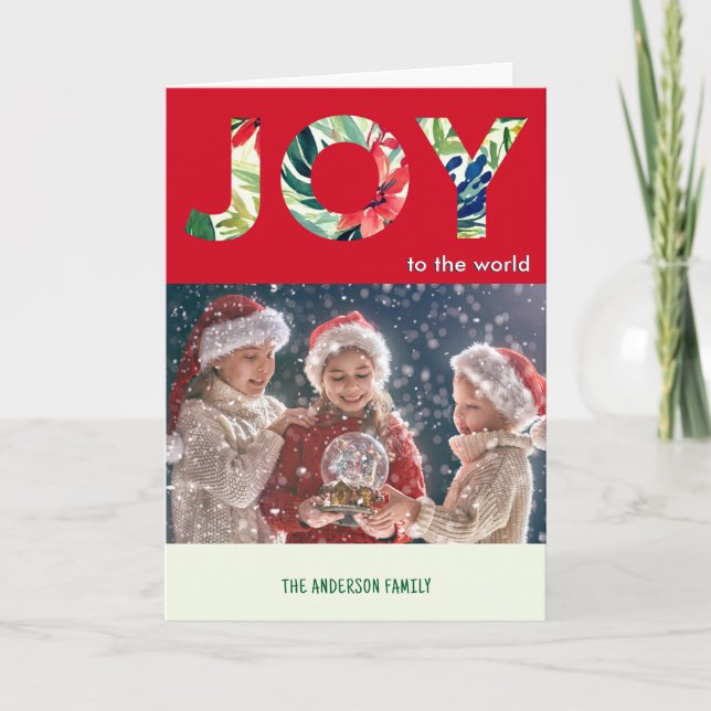 Cartes Pour Fêtes Annuelles Joie Festive Au Monde Joyeux Noël (Devant)