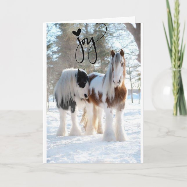 CARTES POUR FÊTES ANNUELLES JOIE JOIE JOIE ET TEMPS MERVEILLEUX DE L'ANNÉE (Devant)