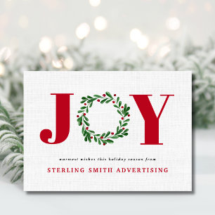 Cartes Pour Fêtes Annuelles JOIE Moderne