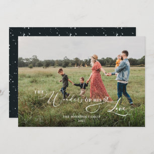 Cartes Pour Fêtes Annuelles Joie neigeuse au monde Bleu Photo Noël