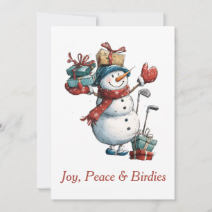 Cartes Pour Fêtes Annuelles Joie, Paix & Oiseaux