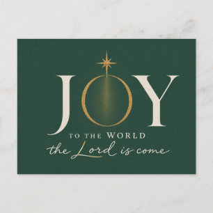 Cartes Pour Fêtes Annuelles JOIE POUR LE MONDE Noël chrétien