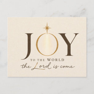 Cartes Pour Fêtes Annuelles JOIE POUR LE MONDE Noël chrétien
