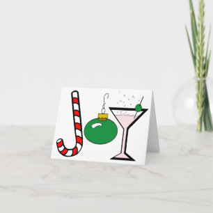 Cartes Pour Fêtes Annuelles Joie verte de Noël