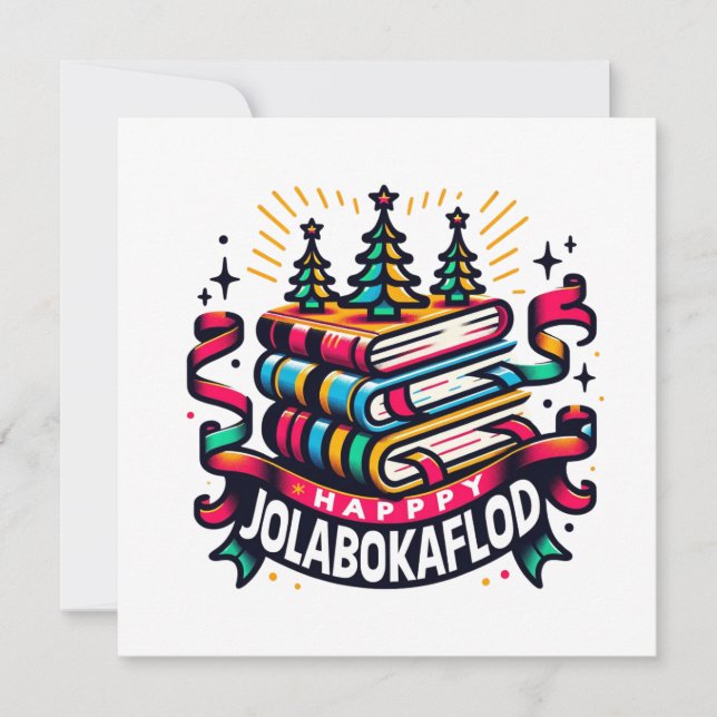 Cartes Pour Fêtes Annuelles Jolabokaflod (Devant)
