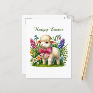 Cartes Pour Fêtes Annuelles Joli agneau de Pâques