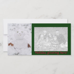 Cartes Pour Fêtes Annuelles joli bonhomme de neige