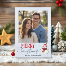 Joli bonhomme de neige et neige photo de Noël