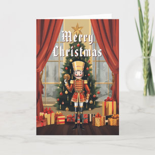 Cartes Pour Fêtes Annuelles Joli Casse-Noisette Classique en Bois Noël Personn