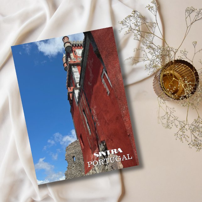 Cartes Pour Fêtes Annuelles Joli Château Sintra Portugal Photographie, Voyage (Créateur téléchargé)
