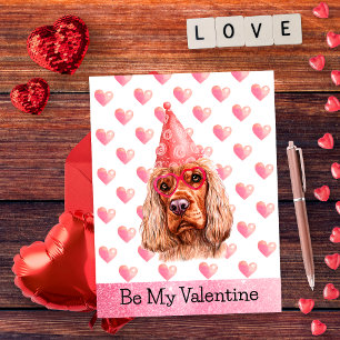 Cartes Pour Fêtes Annuelles Joli Cocker Spaniel Be My Valentine Chien Valentin