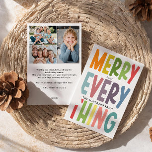 Cartes Pour Fêtes Annuelles Joli collage de 2 photos pour un Joyeux Tout Compr