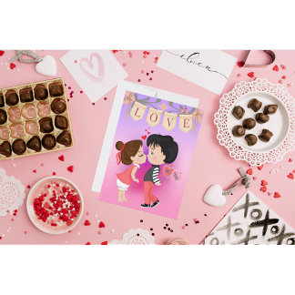 Cartes Pour Fêtes Annuelles Joli Couple à Moi pour la Saint-Valentin
