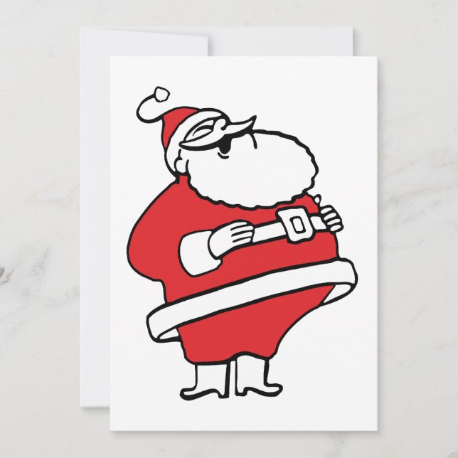 Cartes Pour Fêtes Annuelles Joli Dessin Jolly Père Noël Rire Ho Ho Ho Ho (Devant)