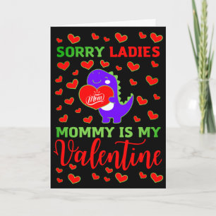 Cartes Pour Fêtes Annuelles Joli Dino Désolé Mesdames Maman est Ma Saint-Valen