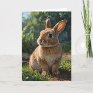 Cartes Pour Fêtes Annuelles Joli jardin de cottage anglais de Pâques lapin