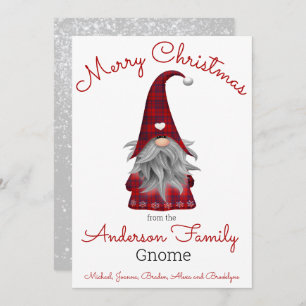Cartes Pour Fêtes Annuelles Joli Joyeux Elfe de Noël Personnalisé Gnome