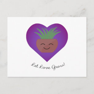 Cartes Pour Fêtes Annuelles Joli Laissez l'amour grandir Aloe