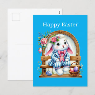 Cartes Pour Fêtes Annuelles Joli lapin de Pâques