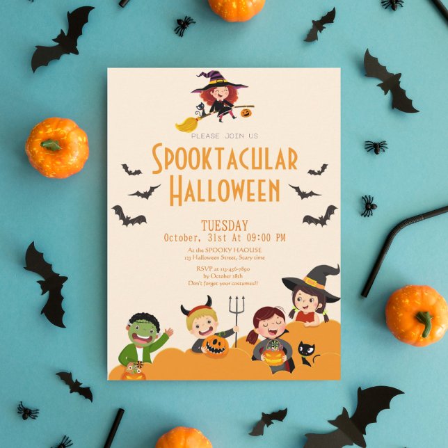 Cartes Pour Fêtes Annuelles Joli livre pour les enfants Spooktacular Halloween (Créateur téléchargé)
