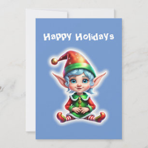 Cartes Pour Fêtes Annuelles Joli Lutin de Fête