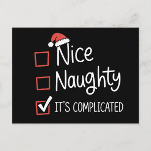 Cartes Pour Fêtes Annuelles Joli Méchant C'est une liste de Noël compliquée du