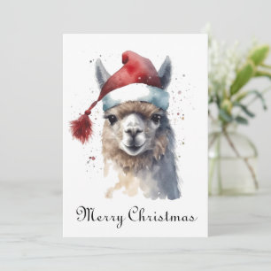 Cartes Pour Fêtes Annuelles Joli Noël Alpaca, coutume