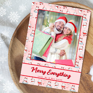 Cartes Pour Fêtes Annuelles Joli Ours Polaire de Noël Motif sans couture