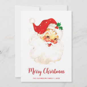 Cartes Pour Fêtes Annuelles Joli Père Noël vintage Noël