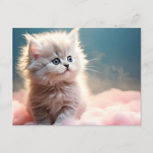 Cartes Pour Fêtes Annuelles Joli petit chat  (Devant)