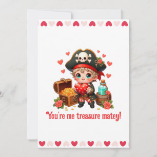 Cartes Pour Fêtes Annuelles Joli pirate de la Saint-Valentin
