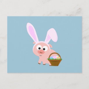 Cartes Pour Fêtes Annuelles Joli porc de Pâques
