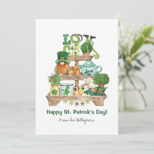 Cartes Pour Fêtes Annuelles Joli présentoir de bibelots irlandais St Patrick's