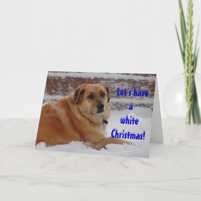 Cartes Pour Fêtes Annuelles Joli rêve de Noël blanc Ange de neige (Devant)