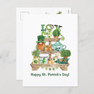 Cartes Pour Fêtes Annuelles Joli Stand irlandais Knickknack Joyeux St Patrick'