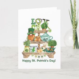 Cartes Pour Fêtes Annuelles Joli Stand irlandais Knickknack Joyeux St Patrick'