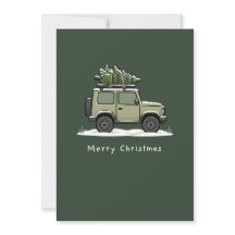 Joli SUV 4x4 tout-terrain arbre de Noël