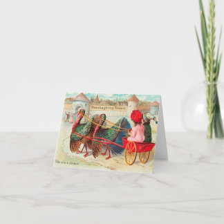 Cartes Pour Fêtes Annuelles Joli Thanksgiving vintage