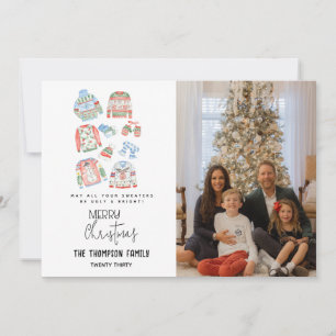 Cartes Pour Fêtes Annuelles Joli vilain pull Joyeux Noël Photo
