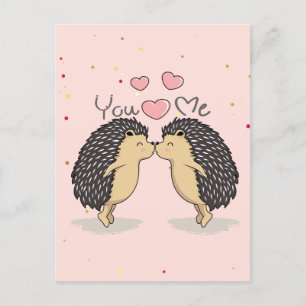 Cartes Pour Fêtes Annuelles Jolie Baise Baiseuse Hérisson