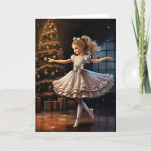 Cartes Pour Fêtes Annuelles Jolie Ballerine Le Ballet Casse-Noisette Noël