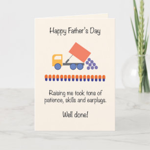 Cartes Pour Fêtes Annuelles Jolie et drôle camion à Papa pour la fête des Père