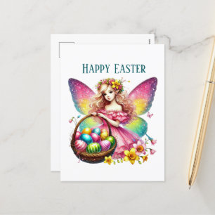 Cartes Pour Fêtes Annuelles Jolie fée de Pâques ajouter du texte