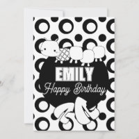 Jolie Fête d'Anniversaire de coloriage de Chenille