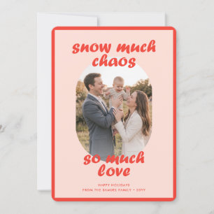 Cartes Pour Fêtes Annuelles Jolie jolie écriture drôle famille photo Noël