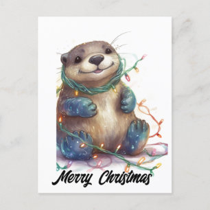 Cartes Pour Fêtes Annuelles Jolie Loupe de Noël adorable